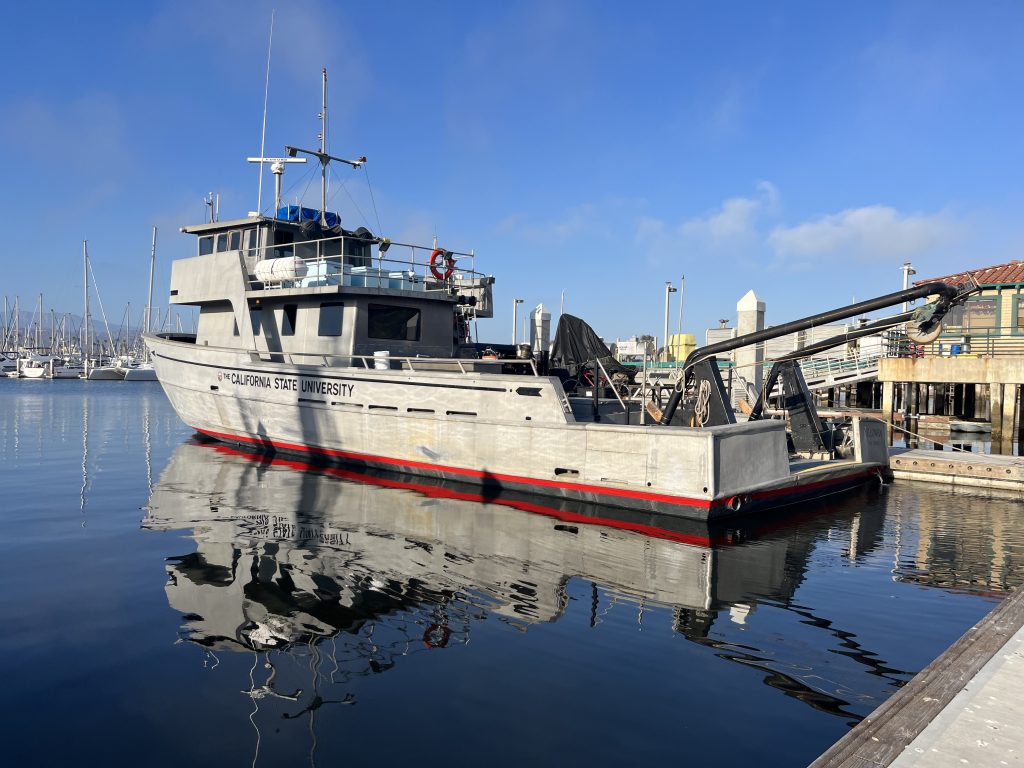 R/V Yellowfin docked in Santa Barbara