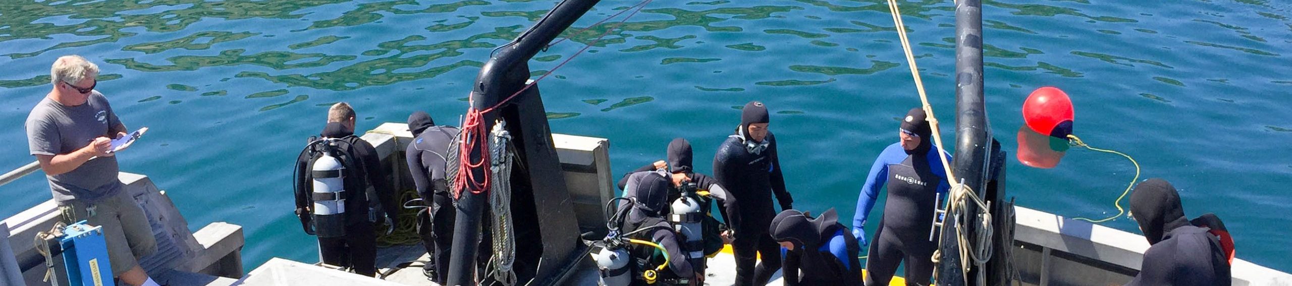 AAUS Course on R/V Yellowfin Banner